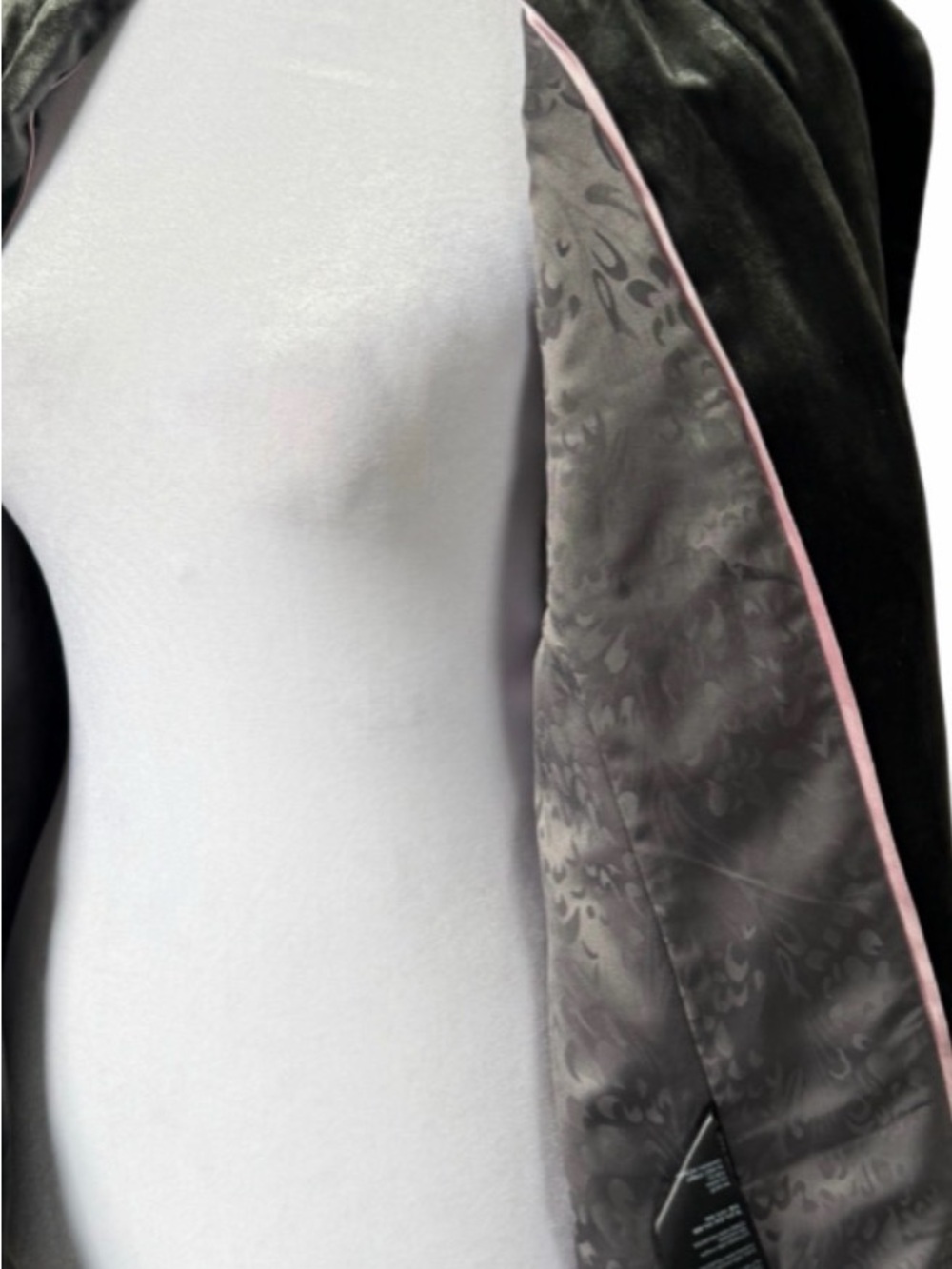 Anthropologie Velvet Blazer Jacket - Charcoal - Picture 4 of 7